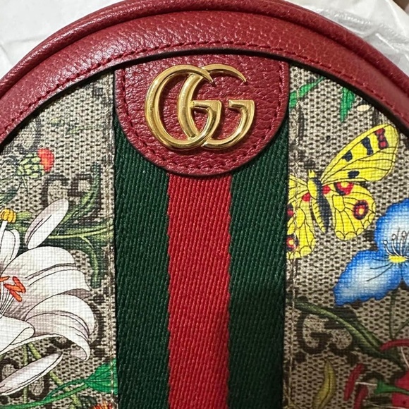 Authentic Gucci mini Ophidia Round Backpack - Picture 5 of 7